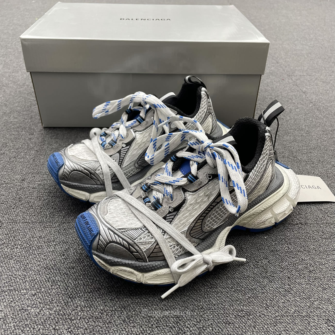 Balenciaga 3xl Trainer Grey White Blue 734731 W3xl7 1214 (7) - newkick.cc